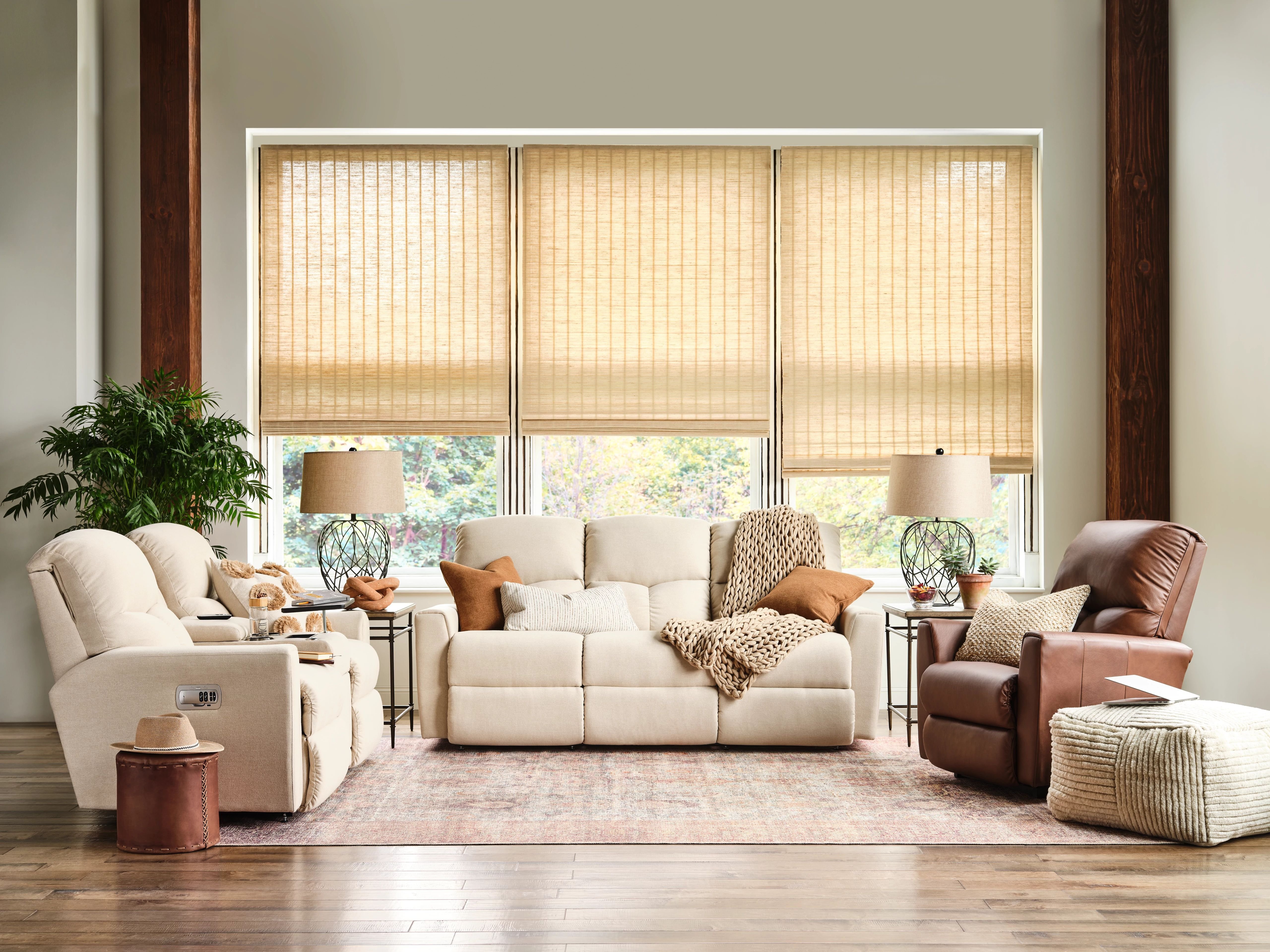 what is a power reclining loveseat with power headrests?