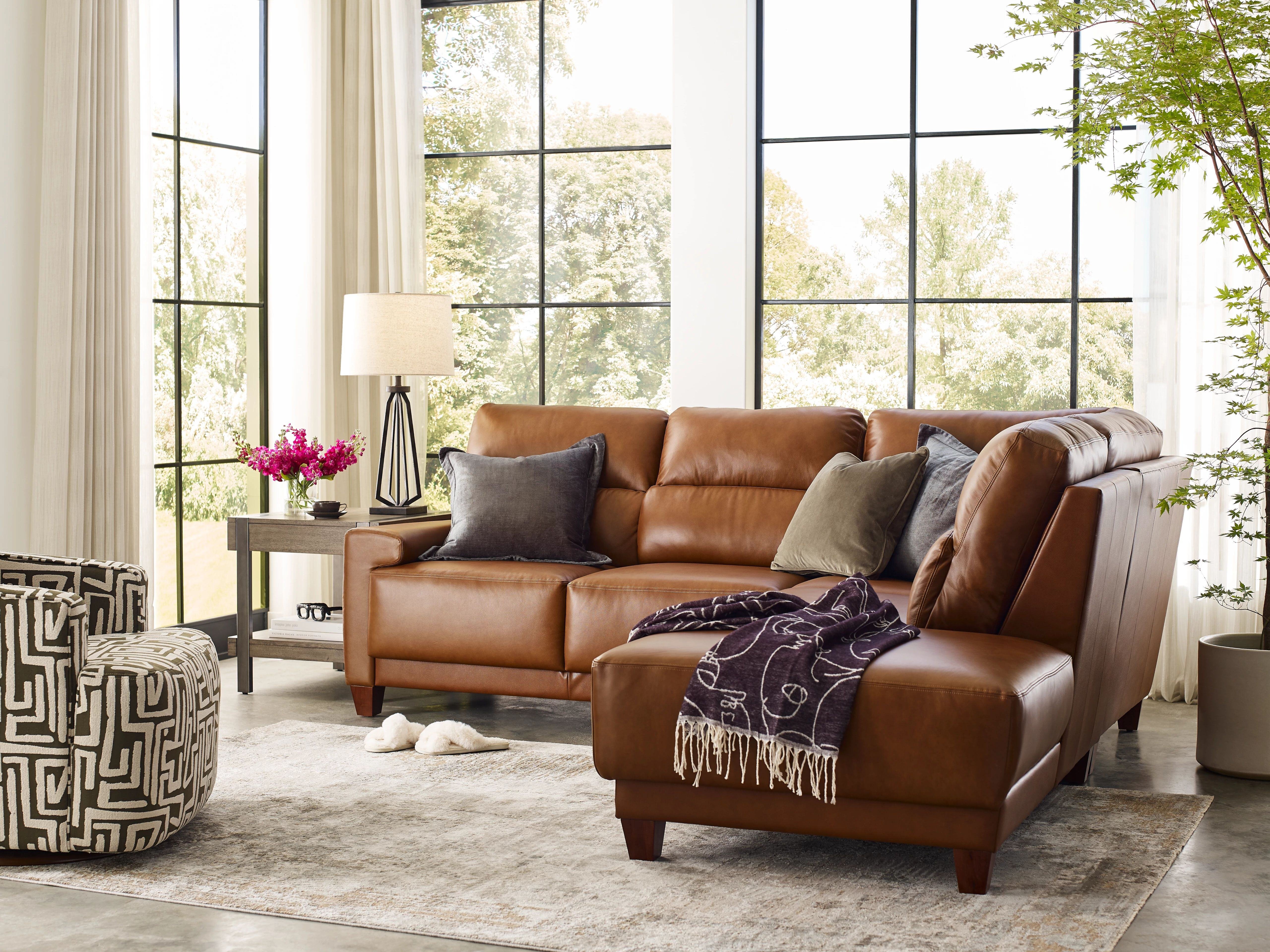 leather sofa
