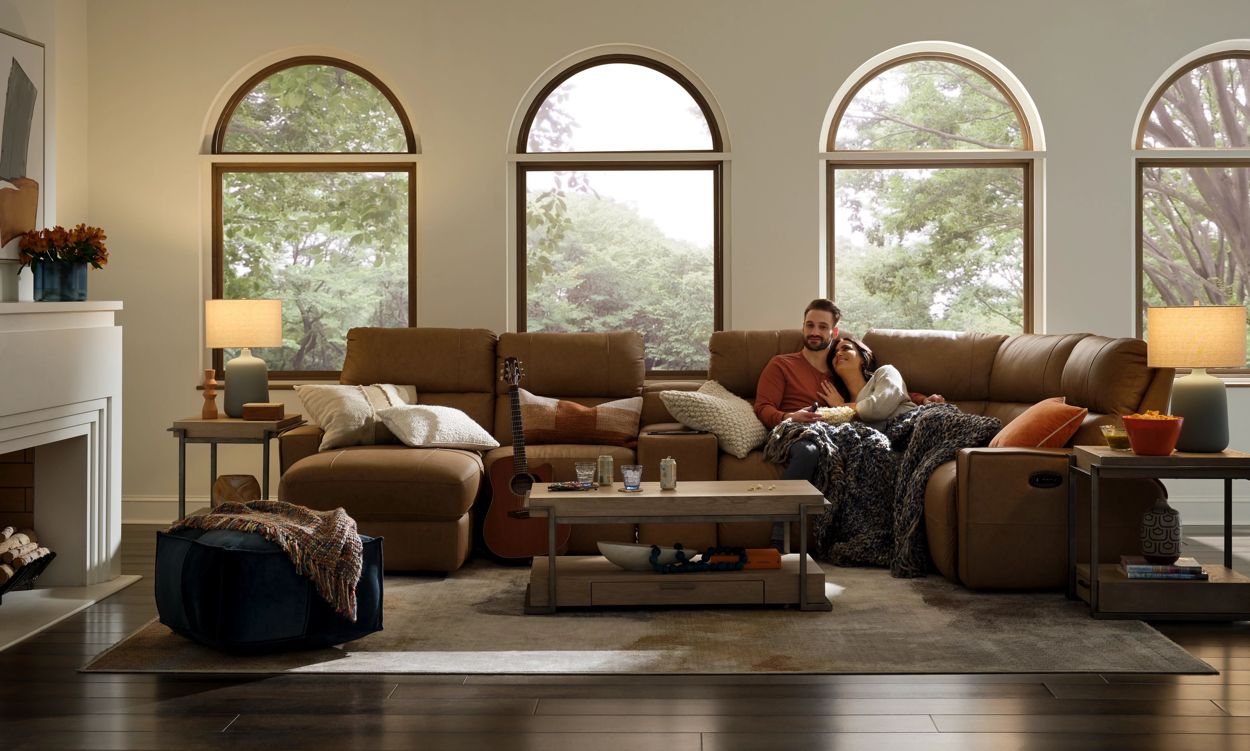 consider rug orientation and shape