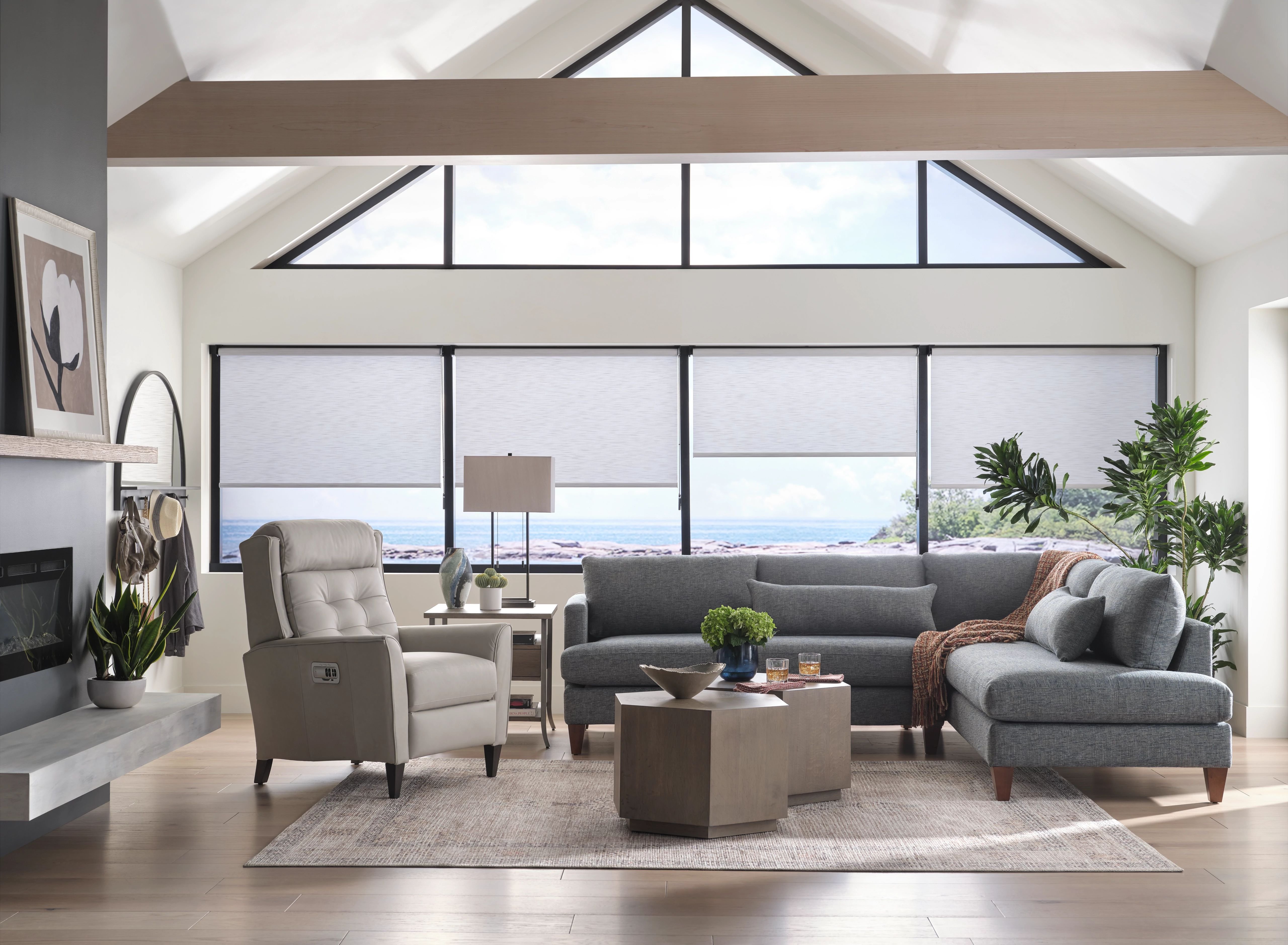 what color accent chair goes with a grey sofa