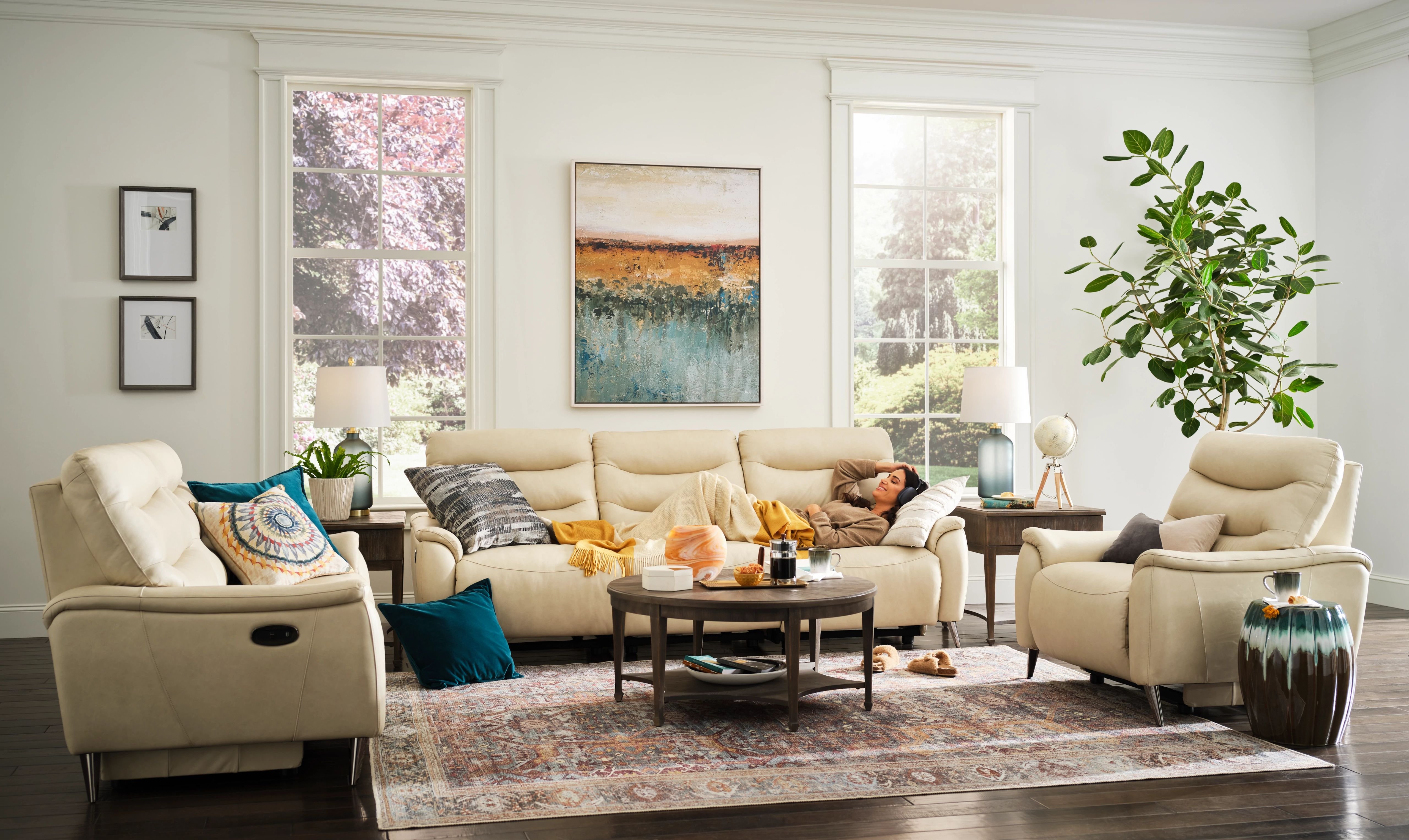 layering rugs for added texture