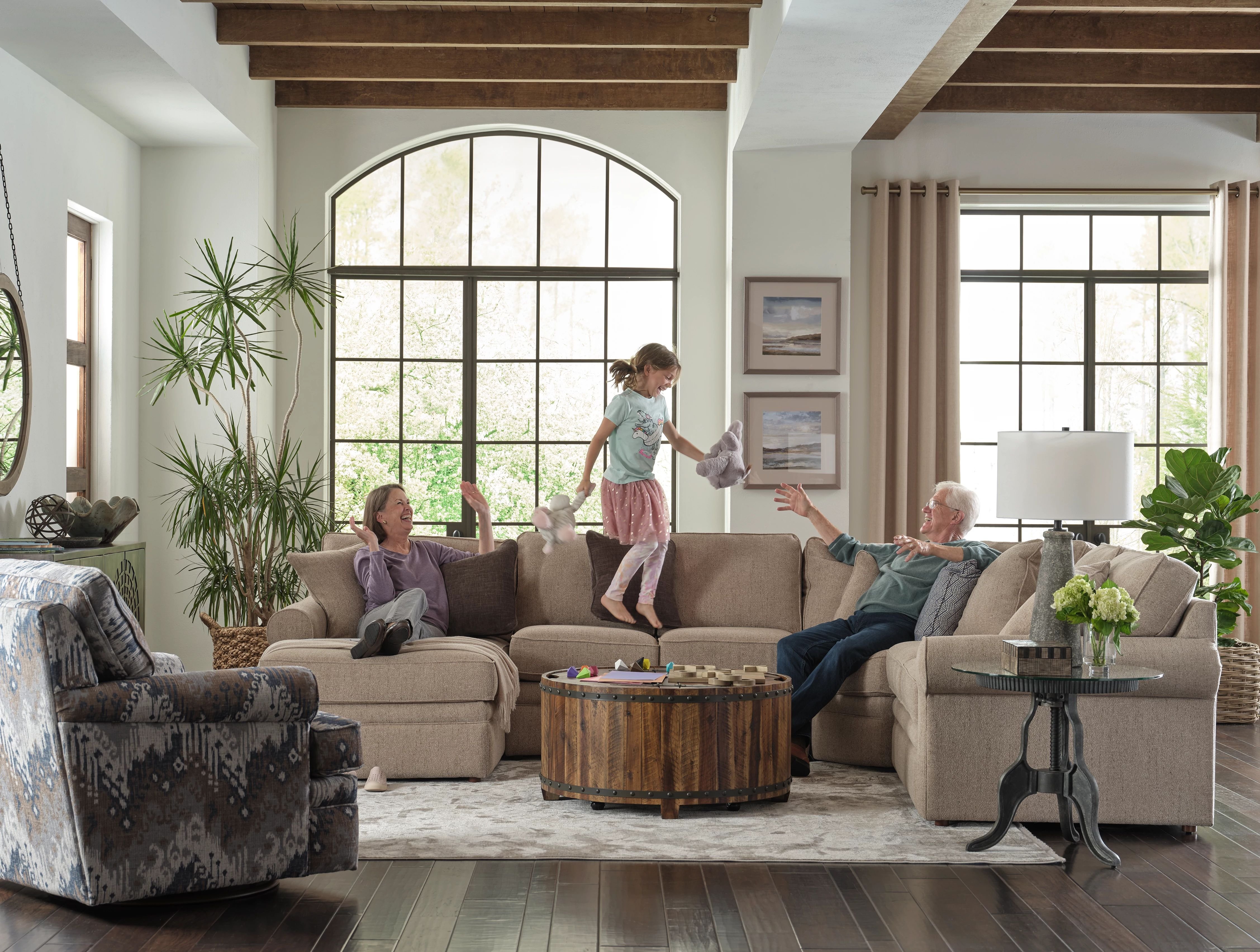 add sectional cushions for extra comfort