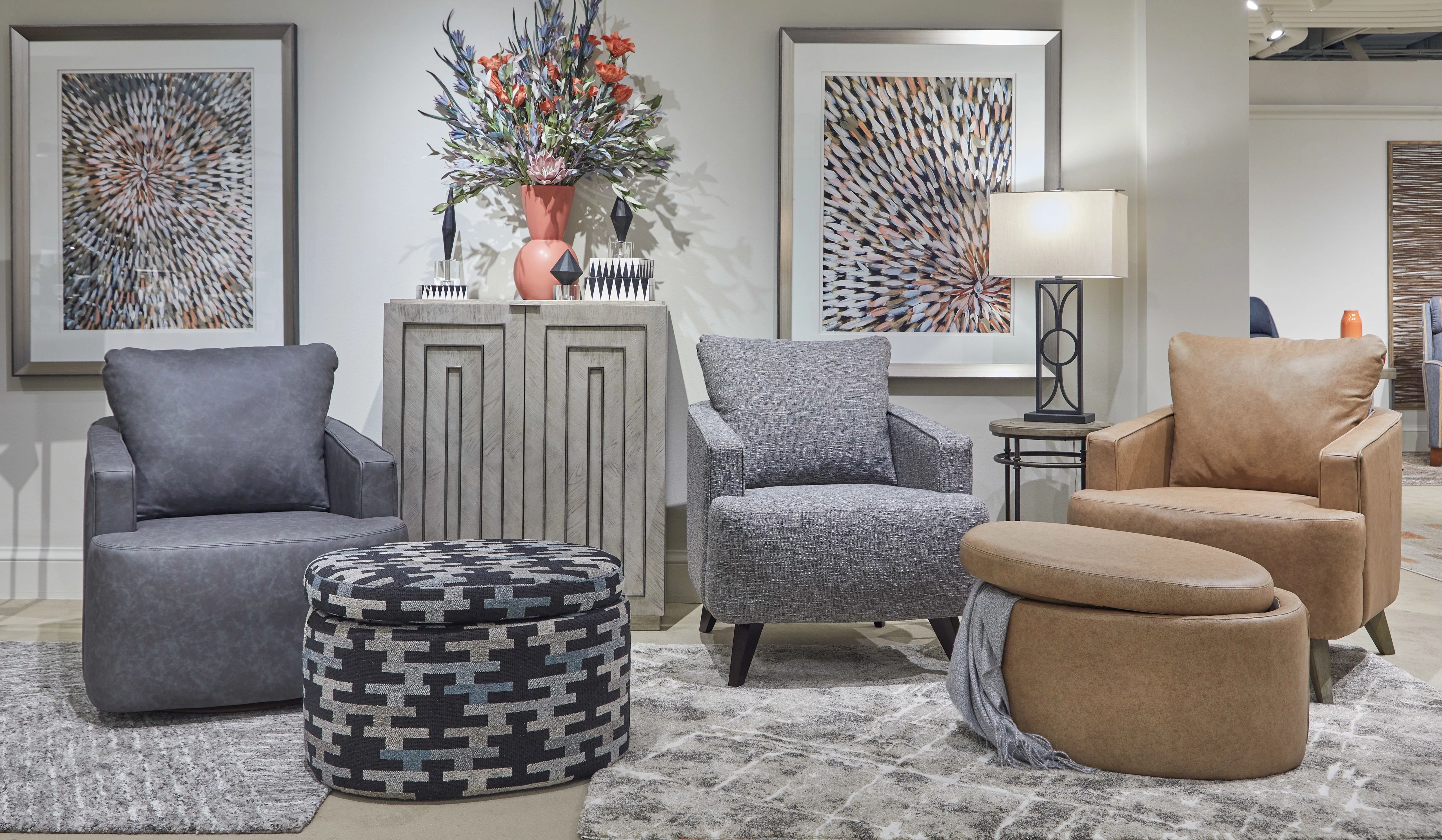 incorporate accent chairs to define spaces