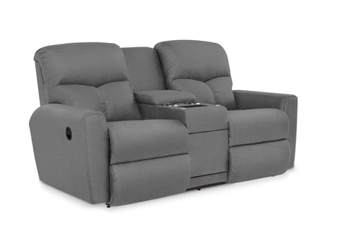 hawthorn reclining loveseat w/ console