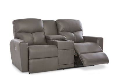 hawthorn power reclining loveseat with headrest and lumbar
