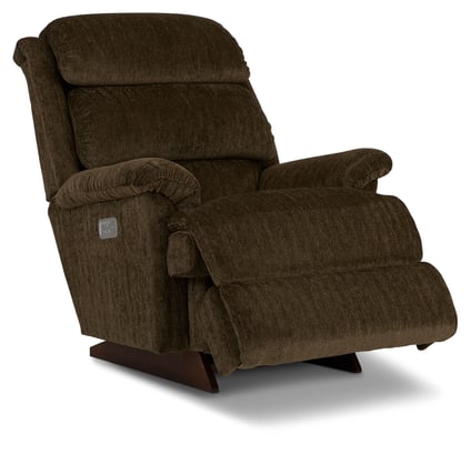 astor power rocking recliner w/ headrest