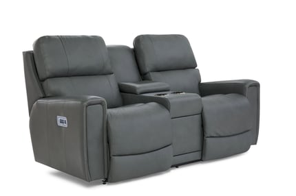 apollo reclining loveseat w/ console