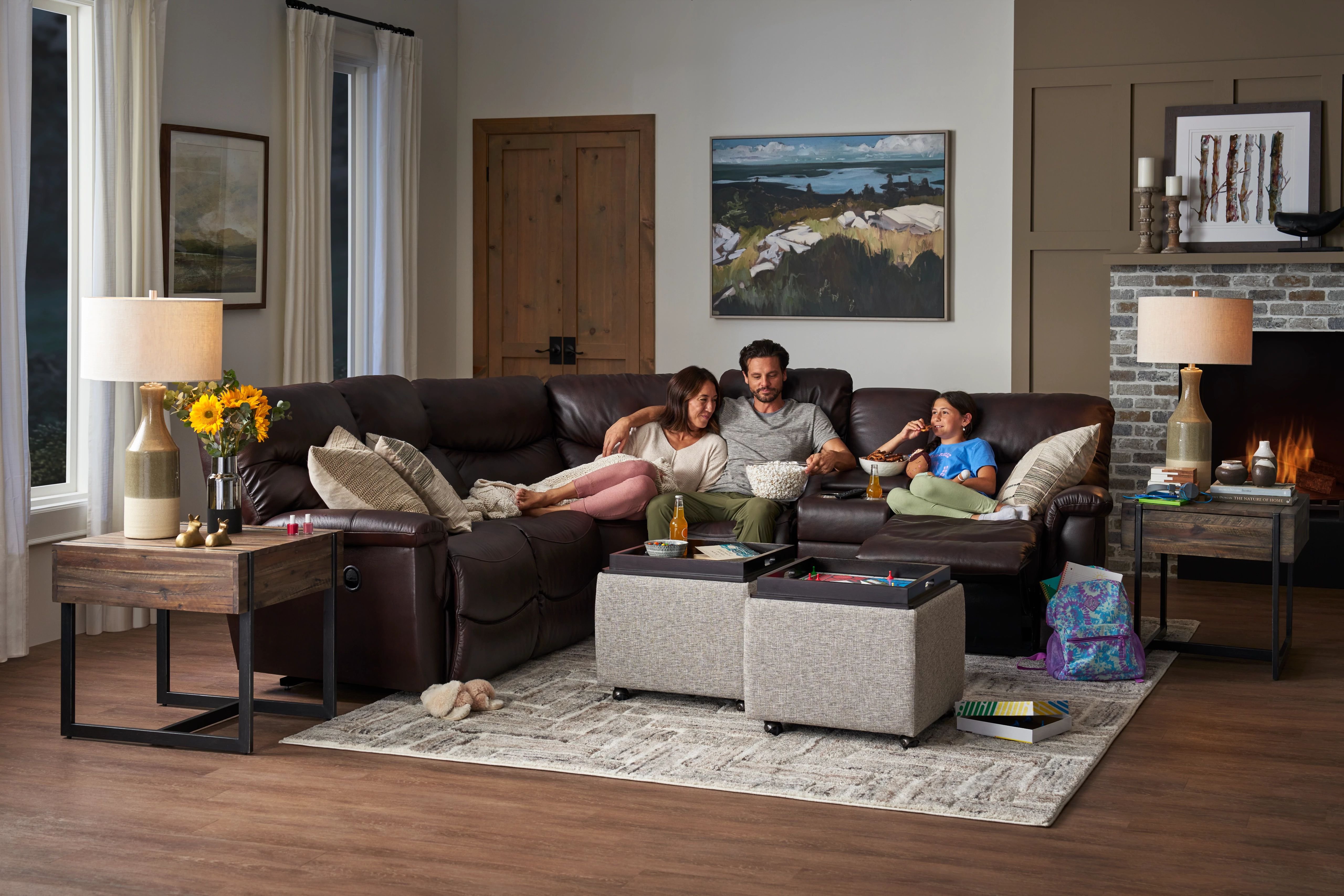 reclining sectional at la-z-boy south texas