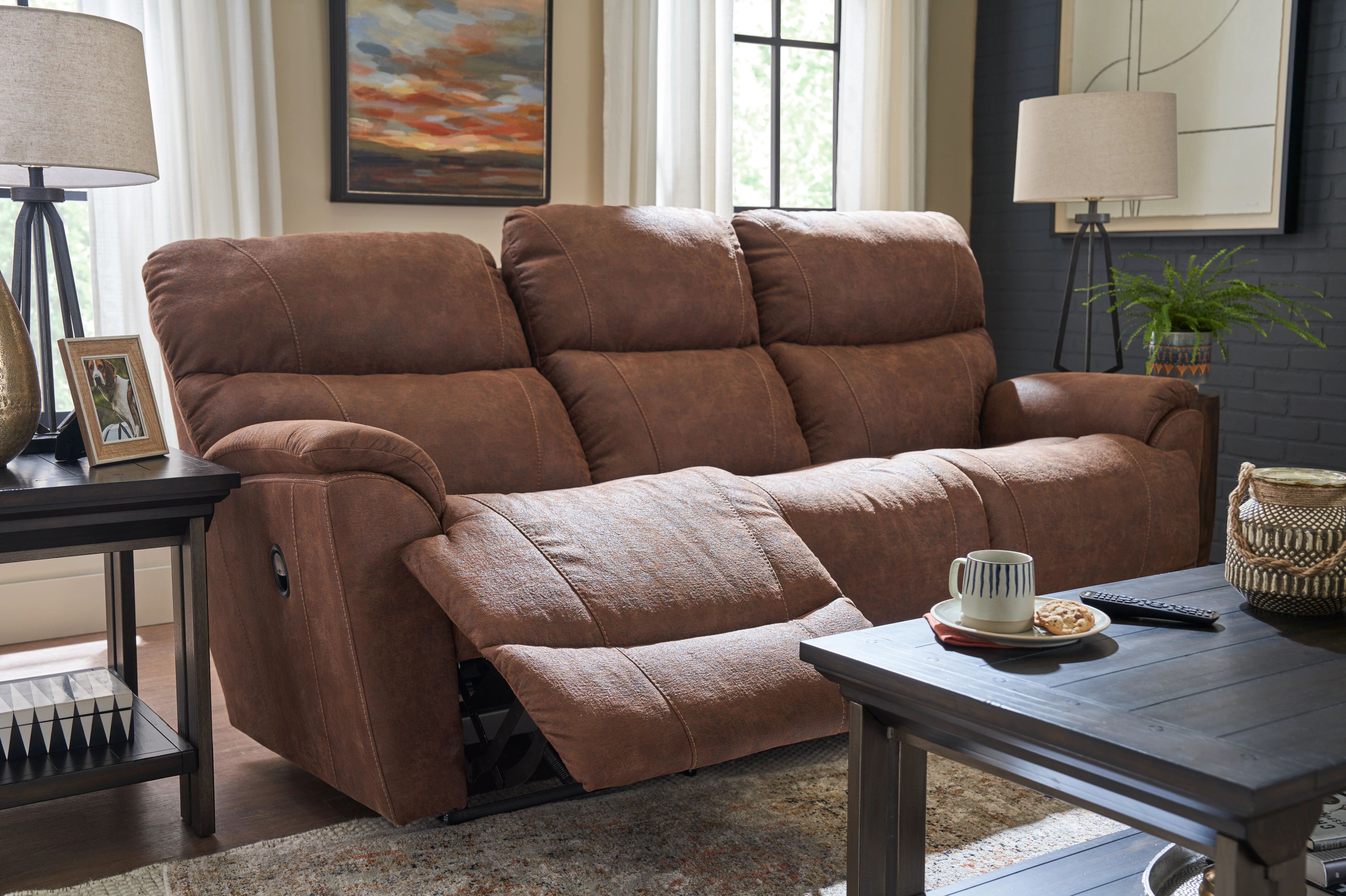 reclining sofa in a living room