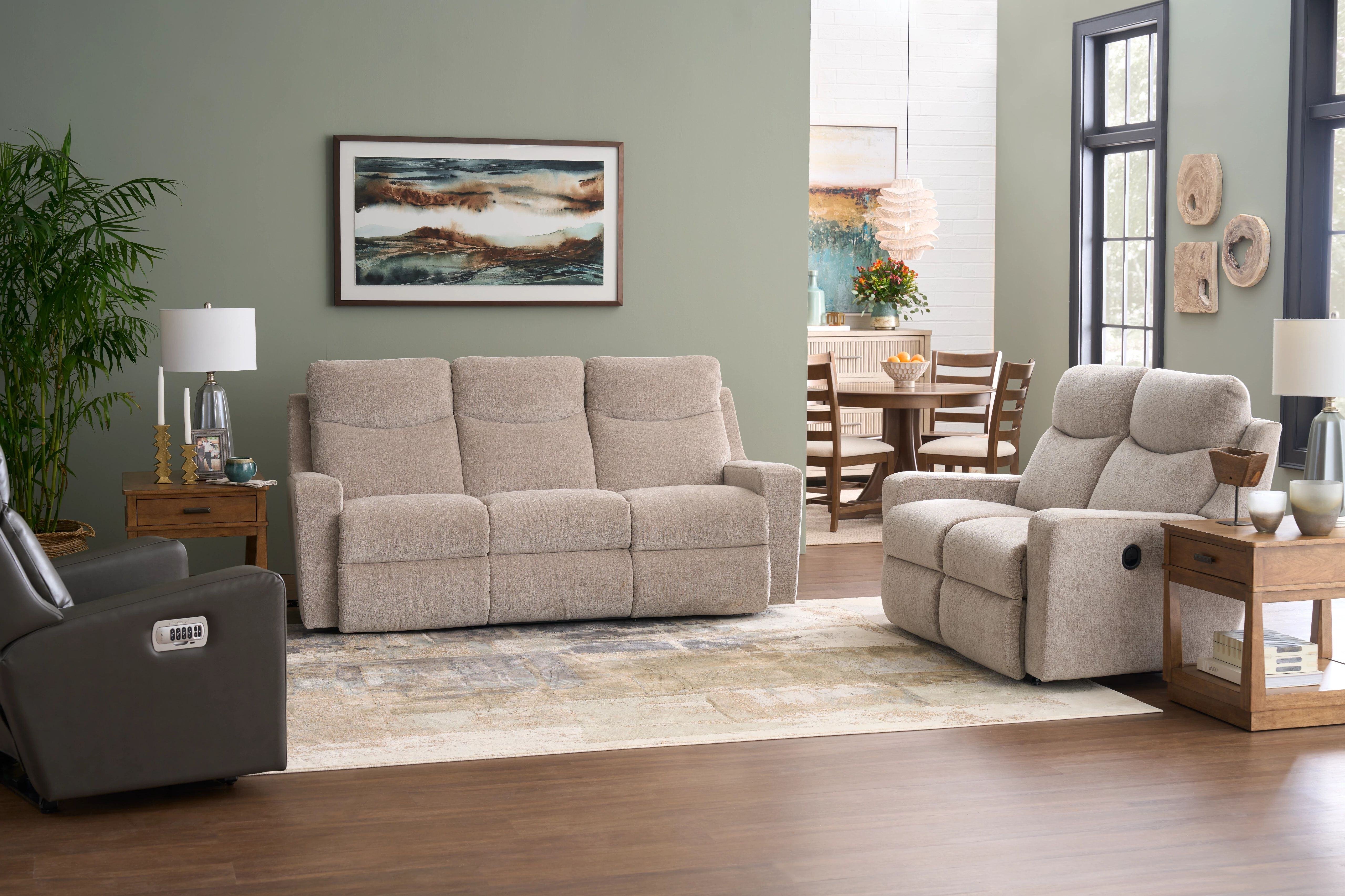emmons reclining sofa options and upgrades