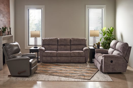 brooks reclining loveseat and sofa set