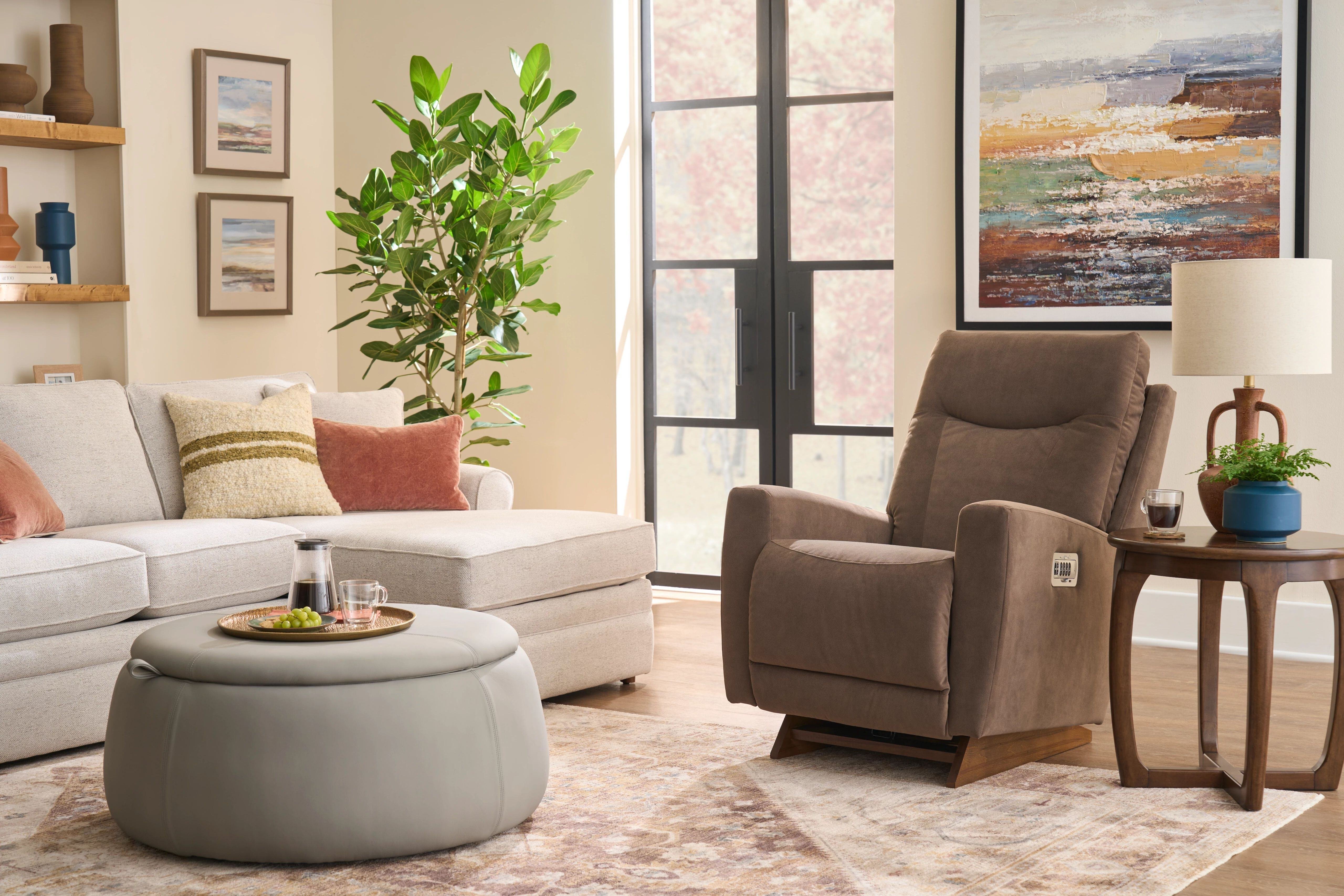 adjusting a power recliner's footrest