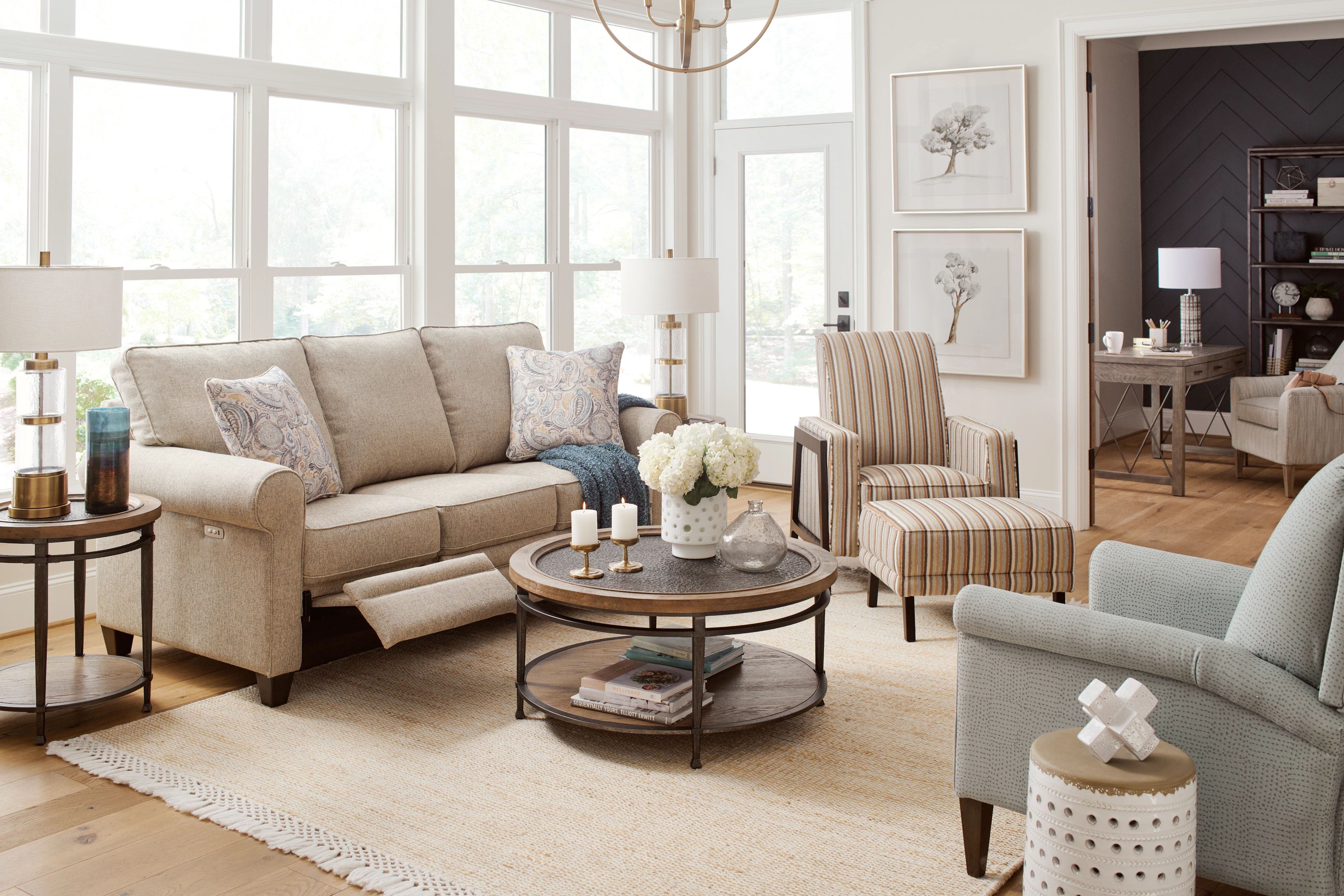 unique features of the colby duo reclining sofa & loveseat
