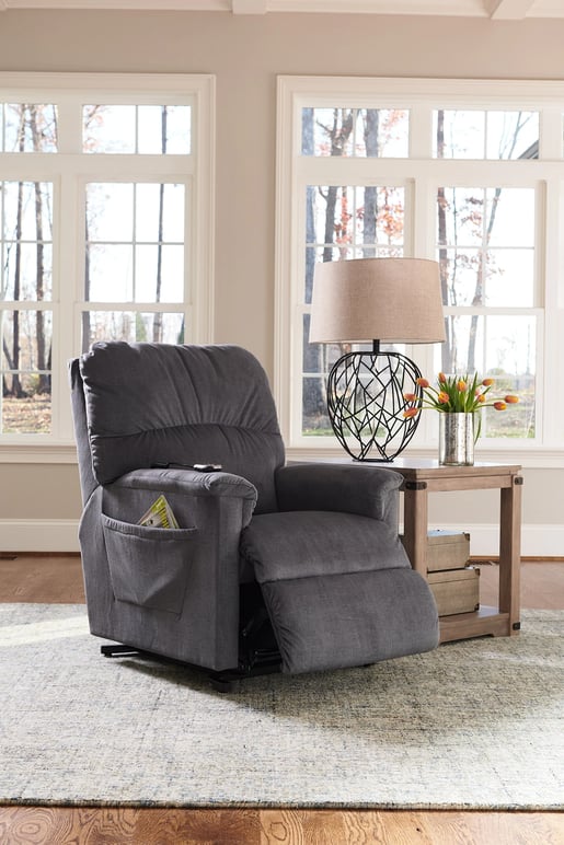 power lift recliner in semi reclined position